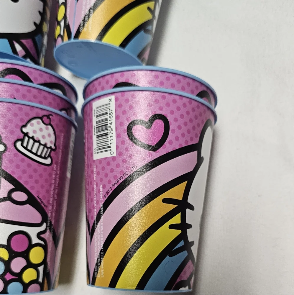 Hello Kitty Party Cups Plastic 16oz Birthday Holiday Kids Party Supplies